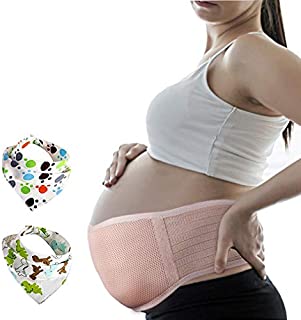 Pregnancy Belt, Maternity Belly Support Band, Breathable Abdominal Binder Brace, Relieve Hip, Pelvic, Lumbar & Lower Back Pain, Comfortable Prenatal Cradle for Baby, Adjustable Size