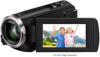 Panasonic Full HD Video Camera Camcorder HC-V180K, 50X Optical Zoom, 1/5.8-Inch BSI Sensor, Touch Enabled 2.7-Inch LCD Display (Black)