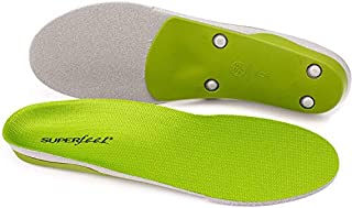 Superfeet Unisex-Adult Green Professional-Grade High Arch Orthotic Shoe Inserts for Maximum Support Premium-U, 6.5-8