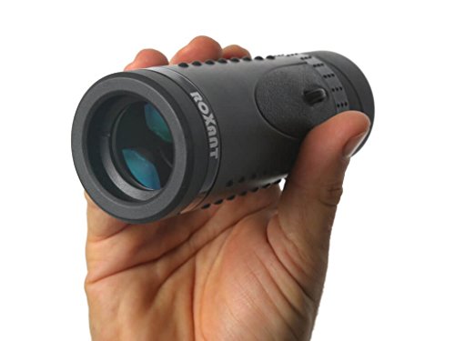 Authentic ROXANT Grip Scope High Definition Wide View Monocular - with Retractable Eyepiece and Fully Multi Coated Optical Glass Lens + BAK4 Prism. Comes with Cleaning Cloth, Case & Neck Strap.