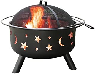 Landmann 28345 Big Sky Stars and Moons Firepit, Black