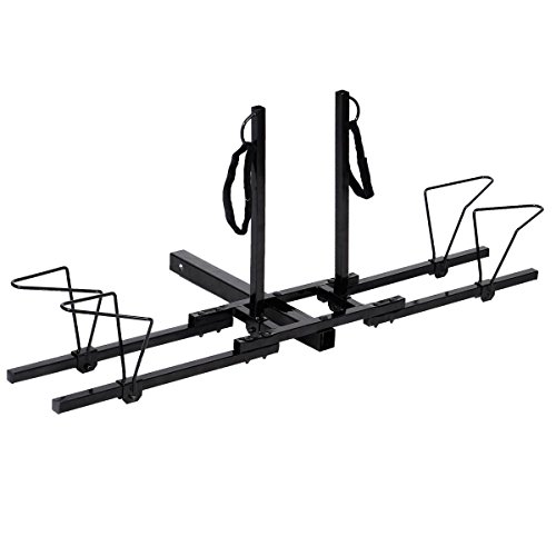 Giantex Bike Bicycle Carrier Hitch Mount Rack Upright Heavy Duty 2 Platform Rack Truck SUV