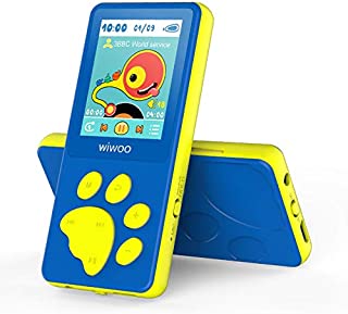 Wiwoo MP3 Player for Kids, Portable Music Player with FM Radio Video Games Sleep Timer Voice Recorder, 1.8