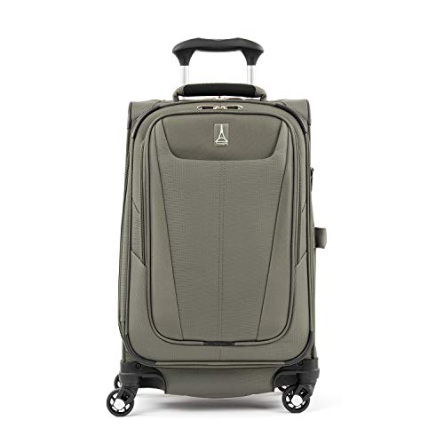 Travelpro Maxlite 5-Softside Expandable Spinner Wheel Luggage, Slate Green, Carry-On 21-Inch