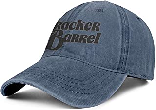 LSHOEJFVG Unisex Mens Denim Baseball Hats Adjustable Mesh Driving Cracker-Barrel-Black-Restaurant-Flat Caps