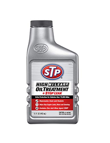 STP High Mileage Oil Treatment, Formula for Cars & Truck, Stop Leak, Bottles, 15 Fl Oz, 15604B