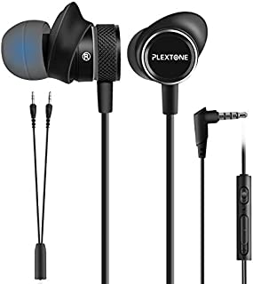 Innens 3.5 MM Wired Gaming Earphone, Noise Cancelling Stereo Bass Gaming in-Ear Earbuds with Mic and Volume Controls for iPhone, Smartphone, Nintendo Switch, PS4, Xbox One, iPad, PC (Black)