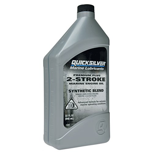 Quicksilver 858027Q01 Premium Plus Two-Cycle TC-W3 Oil for 2-Cycle Mercury, Mariner, Force, Mercury Jet Drive Outboards and Mercury Sport Jet Engines, 1 Gallon Bottle