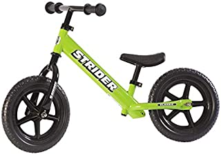 Strider #12 Classic No-Pedal Balance Bike, Green