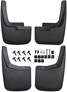 KCOOL Compatible with Mud Flaps Ford 2015-2020 F150 with OEM Fender Flares Custom Front and Rear Mud Guard Set(4pc Set)