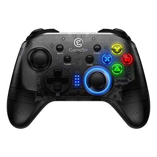 2.4 GHz Wireless Game Controller,with LED Light Gaming Joystick Support PC,Supports PS2/PS3 Android Phone/Smart TV/Projector/Computer All in One (Size : T4)