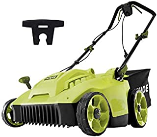 Sun Joe MJ506E 16 in 6.5 Amp Quad Wheel 24 Blade Electric Reel Lawn Mower w/ Grass Catcher