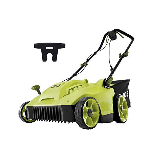 Sun Joe MJ506E 16 in 6.5 Amp Quad Wheel 24 Blade Electric Reel Lawn Mower w/ Grass Catcher