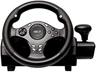 Game racing wheel 270 degree driving force steering wheel for racing games XBOX ONE / XBOX 360/ PS4 / PS3 / Nintendo Switch / Android with pedals gear accelerator brake