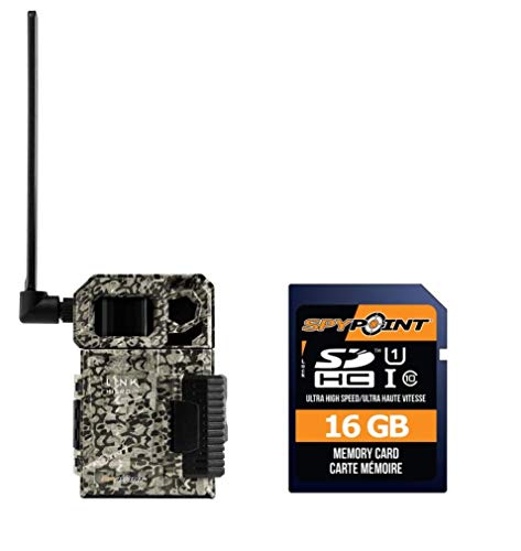 SPYPOINT Link-Micro-LTE Cellular Trail Camera with 16 GB Spypoint Micro SD Card (Link-Micro-LTE) 2020 Edition (AT&T)