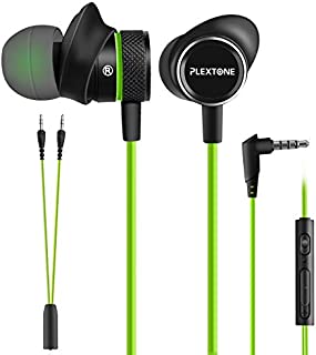 Innens Wired Earbuds in Ear Headphone with Mic and Volume Control for Gaming, 3.5MM Noise Cancelling Stereo Bass Gaming Earbuds for iPhone, Smartphone, Nintendo Switch, PS4, Xbox One, iPad, PC(Green)