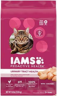 IAMS PROACTIVE HEALTH Adult Urinary Tract Health Dry Cat Food with Chicken Cat Kibble, 16 lb. Bag