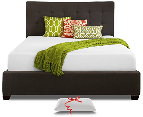 Live and Sleep Queen Size Memory Foam Mattress, 10-Inch Cool Bed in a Box, Medium Firm, Certipur Certified + Premium Foam Pillow