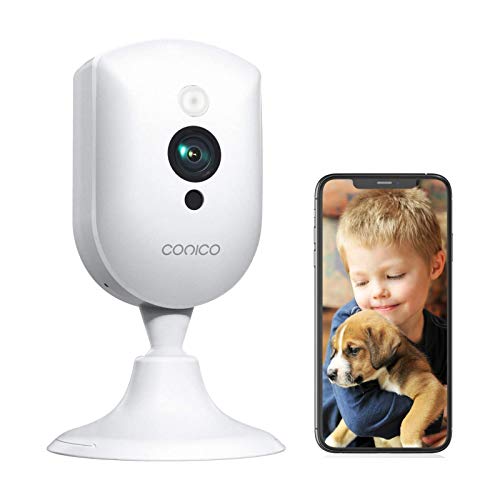Baby Monitor, Conico 1080P Home Security Camera with Sound Motion Detection IR Night Vision, Home Camera with 2- Way Audio 8X Zoom, WiFi Camera Cloud Service Compatible with Alexa, 2.4G WiFi
