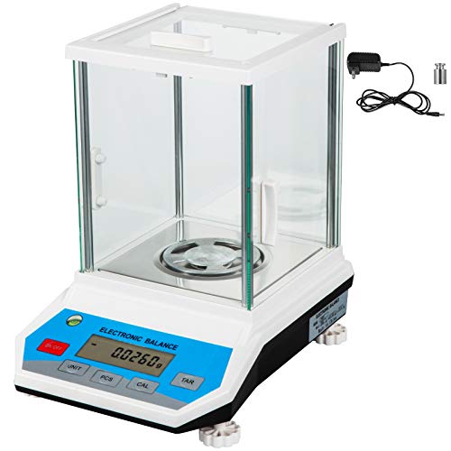 VEVOR Analytical Balance, 100g x 1 mg Analytical Scale, High Precision Electronic Analytical Balance, High Accuracy Balance with 90 mm Pallet, Digital Scientific Lab Scale100gx1mg