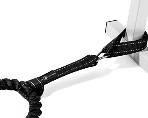 Eclipse Fitness Battle Rope Anchor Strap Kit | Heavy Duty Reinforced Nylon | Easy and Fast Setup | Stops Rope Damage | Stainless Steel Carabiner | Includes Exercise Guide