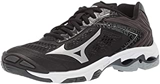 Mizuno womens Wave Lightning Z5 Indoor Court Shoe, Blacksilver, 8.5 US