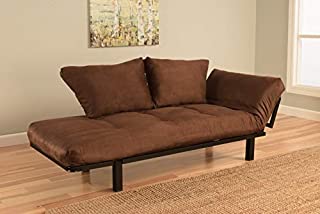 Best Futon Lounger - Mattress ONLY - Sit Lounge Sleep - Small Furniture for College Dorm, Bedroom Studio Apartment Guest Room Covered Patio Porch (Brown)