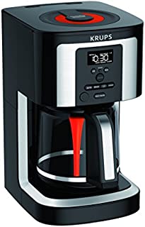 KRUPS, EC322, 14-Cup Programmable Coffee Maker, Professional Permanent Gold-Tone, Thermobrew Technology, Black
