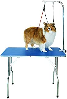 SHELANDY Professional pet Grooming Table with Double leashes and clamp for Large and Medium Dogs (Medium)