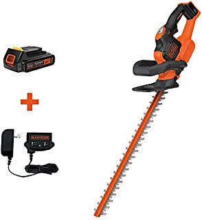 BLACK+DECKER 20V MAX Cordless Hedge Trimmer with Power Command Powercut, 22-Inch (LHT321FF)