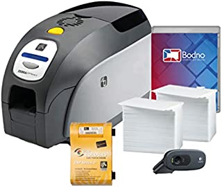 Zebra ZXP Series 3 Dual Sided ID Card Printer & Complete Supplies Package with Bodno Bronze Edition ID Software