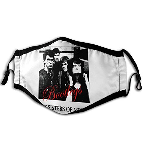 Binrate Sisters of Mercy bootlegs Unisex Reusable Dust Face Cover with Comfortable Dust Mouth Cover with Adjustable Earloops