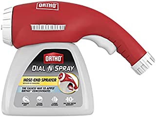 Ortho Dial N Spray Hose End Sprayer: Multi-Use Applicator, No Mess, 3 Adjustable Spray Patterns, Extended-Grip Handle, Ergonomic