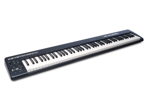 M-Audio Keystation 88 II - 88 Key USB/MIDI Keyboard Controller with Velocity-Sensitive Semi-Weighted Keys Including Production Software for Mac & PC