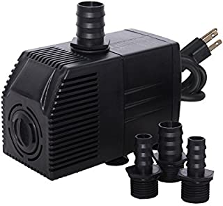 Simple Deluxe LGPUMP290G 290 GPH Submersible Pump with 6' Cord for Fish Tank, Hydroponics, Fountains, Ponds, Statuary, Aquariums