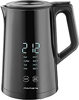 Smart Electric Water Kettle Variable Temperature Control Insulated - LED Display - Keep Warm - Water Heater Kettle for Tea&Coffee, Double Wall Cool Touch, Fast Boil, Hot Water Kettle