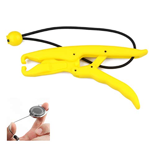 LBZE Plastic Lipgrip Floating Fishing Pliers, Floating Plastic Lip Pliers with Lanyard, 6.8