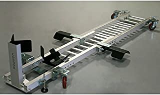 Condor Motorcycle Garage Dolly for Wheel Chock/Trailer Stand with Height Assist Footrests