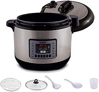 Pressure Cooker and Slow Cooker Combo with Accessories and Cookbook, NuWave NUTRI-POT, Includes Rice Maker Setting, Electric 13-Quart Stainless Steel Multicooker