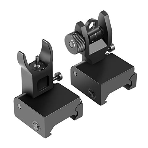 OTW Flip Up Iron Sights Flip Up Front Sight + Back Up Rear Sight