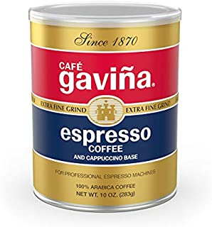 Café Gaviña Espresso Roast Extra Fine Ground Coffee, 10-Ounce Can