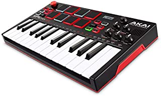 AKAI Professional MPK Mini Play  USB MIDI Keyboard Controller With a Built in Speaker, 25 mini Keys, Drum Pads and 128 Instrument Sounds