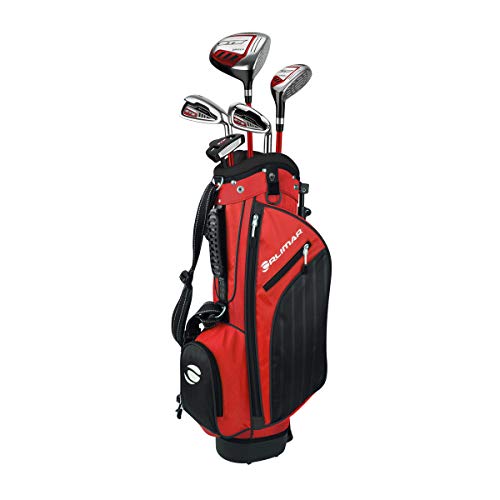 Orlimar Golf ATS Junior Boy's Golf Set with Bag, Right and Left Hand, Ages 9-12, Red/Black (5 Clubs)