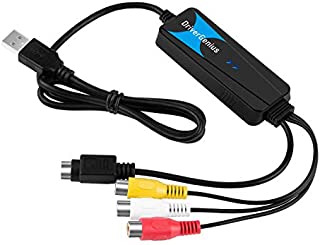 VTOP USB 2.0 VHS to Digital Converter - VHS VCR USB Video Audio Capture Card RCA USB Video Grabber to DVD Converter Compatible with Windows 7 / 8 / 10 and Mac OS(Intel) Catalina 10.15.4