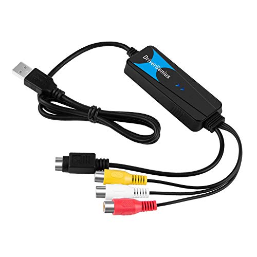 VTOP USB 2.0 VHS to Digital Converter - VHS VCR USB Video Audio Capture Card RCA USB Video Grabber to DVD Converter Compatible with Windows 7 / 8 / 10 and Mac OS(Intel) Catalina 10.15.4