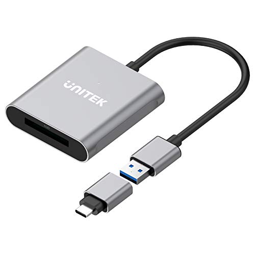 XQD Card Reader, Unitek USB 3.1 Type A to XQD, Portable Aluminum Memory Card Adapter, Compatible for Sony Lexar Nikon Card