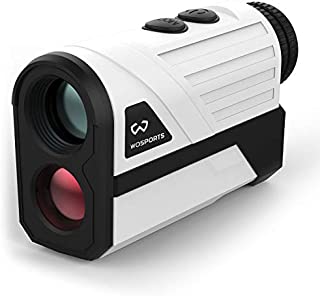 Wosports Golf Rangefinder, 650 Yards Laser Distance Finder with Slope, Flag-Lock with Vibration Distance/Speed/Angle Measurement, Upgraded Battery Cover