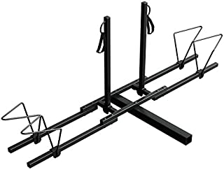 Goplus 2 Mountain Bike Rack Hitch Carrier, Upright Hitch Mounted Bike Rack Platform Hitch Rack 2