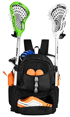 ERANT Lacrosse Bag Backpack  Lacrosse Bags for Boys  Girls Lacrosse Backpack with Stick Holder  Lacrosse Bags for Girls  Field Hockey Bags  Lacrosse Stick Bag  Lax Backpack  Lacrosse Bag Youth