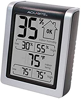 AcuRite 00613 Digital Hygrometer & Indoor Thermometer Pre-Calibrated Humidity Gauge, 3